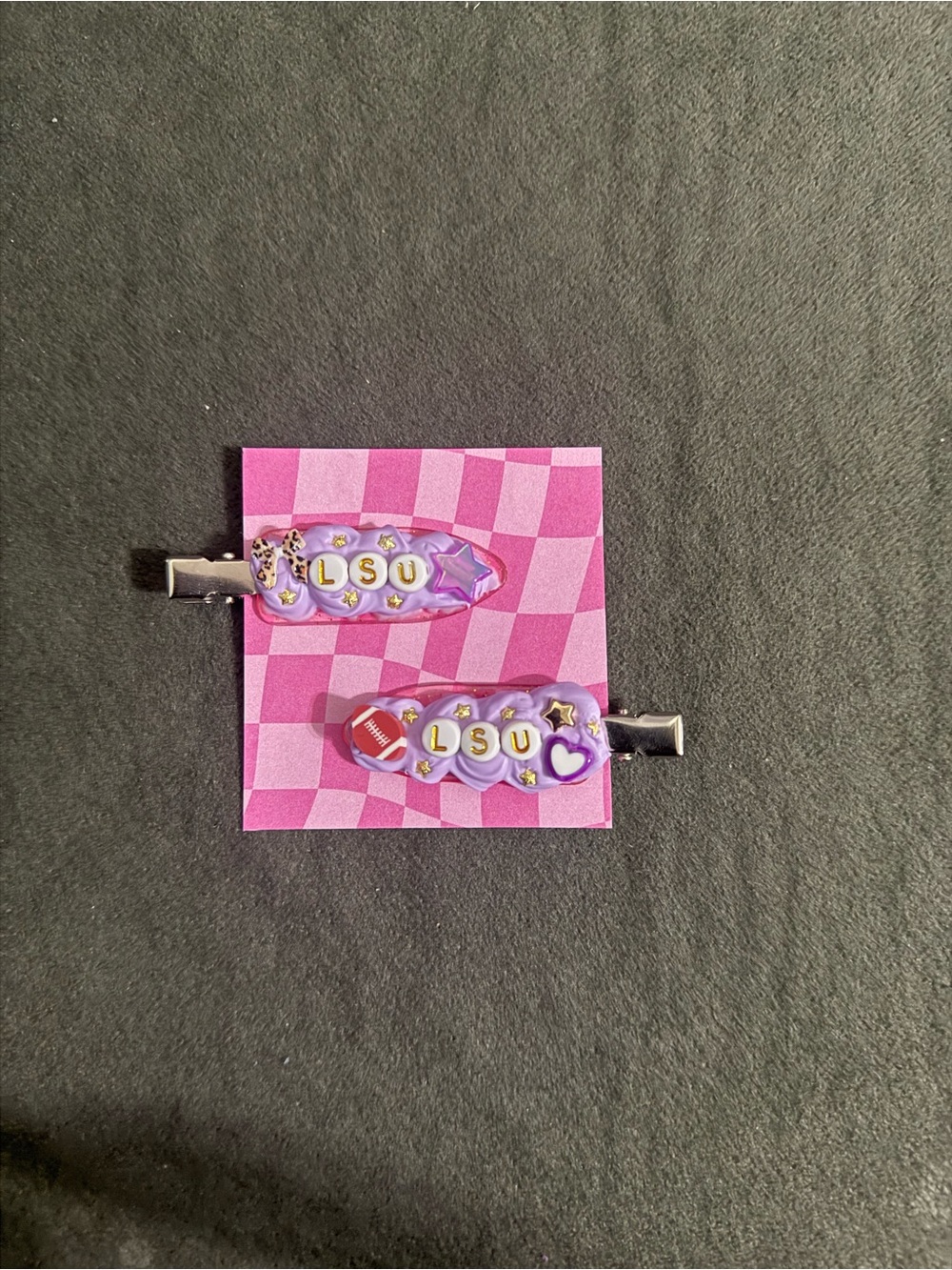 LSU HAIR CLIP